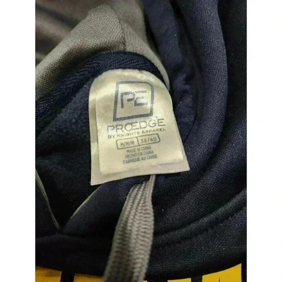 Pro Edge  Men's University of Michigan Wolverines Blue Yellow Hoodie Size M - Picture 4 of 7